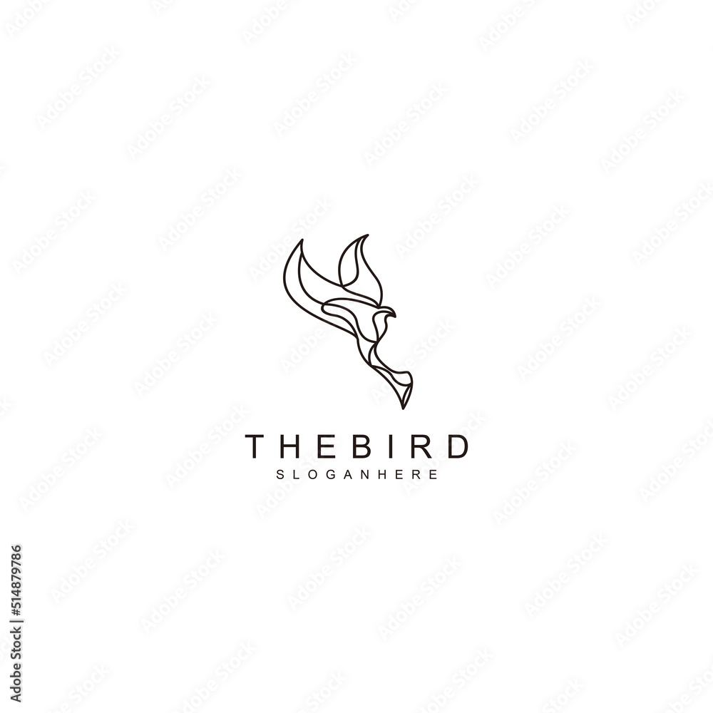 Bird logo design icon template Bird logo design icon template