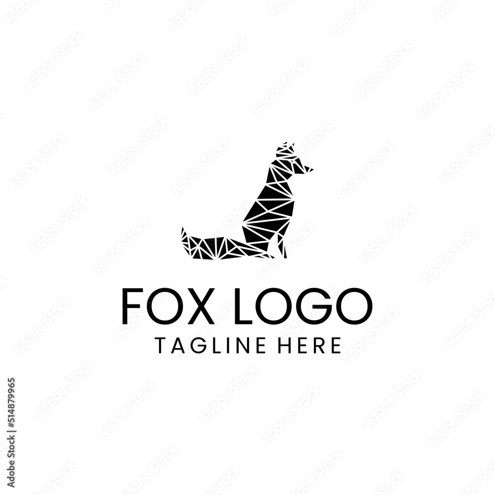 Fototapeta premium Fox logo design icon template