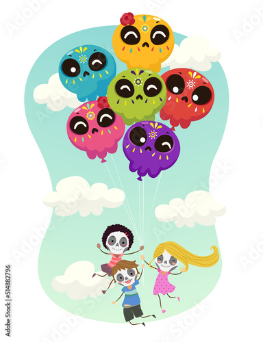 Stickman Kids Sugar Skull B...