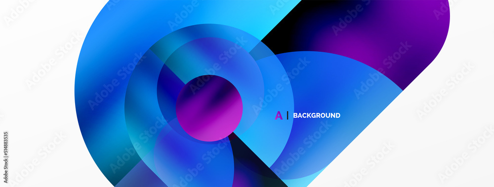 Obraz premium Digital web futuristic template. Circle composition abstract background. Vector Illustration For Wallpaper, Banner, Background, Card, Book Illustration, landing page