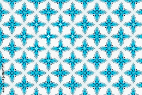 ターコイズカラーシームレスパターン