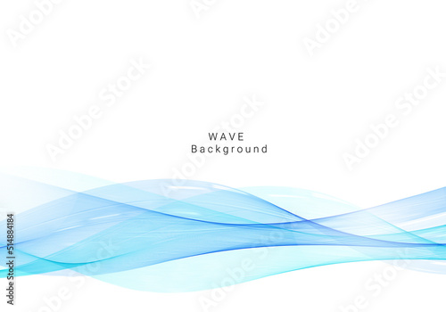abstract blue smooth wave background