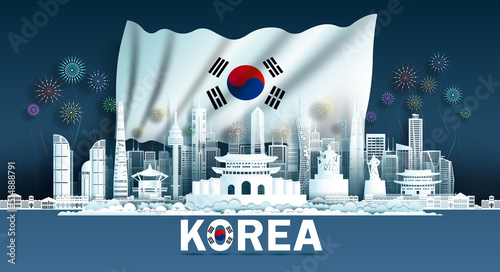 South Korea Day Anniversary celebration independence and travel landmarks Korea.