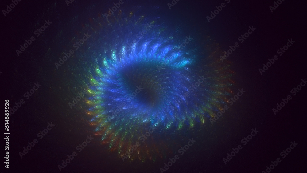 3D rendering abstract multicolor fractal light background 3D rendering abstract multicolor fractal light background