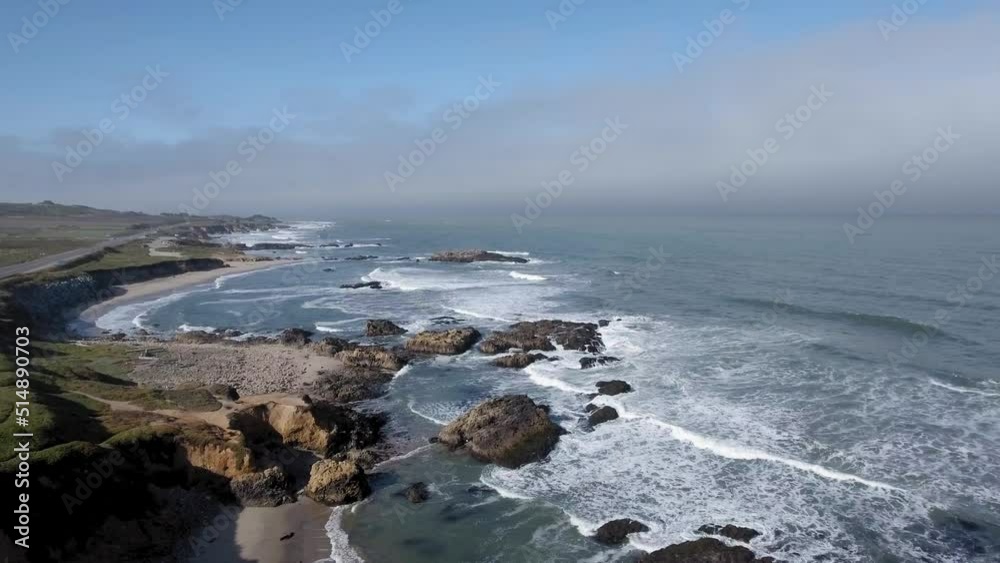 Beautiful view of the rocky coastline of Big Sur, California Beautiful view of the rocky coastline of Big Sur, California