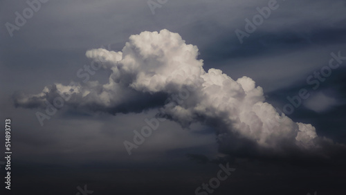 clouds in the sky before rain and thunder