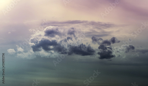 clouds in the sky before rain and thunder