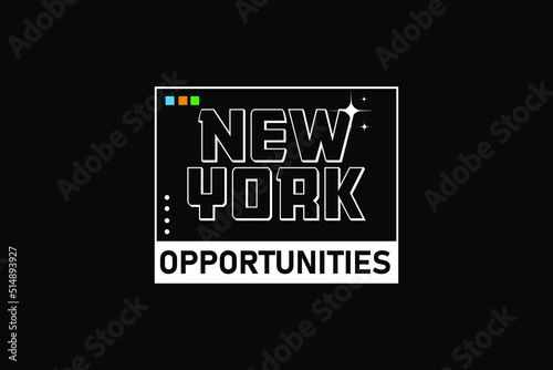 New york typography text Clothing Streetwear Design Vector Files