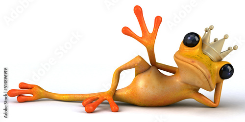 Fototapeta Fun frog - 3D Illustration