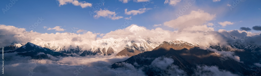 Gongga snow mountain and natural beauty in Western Sichuan Province, China