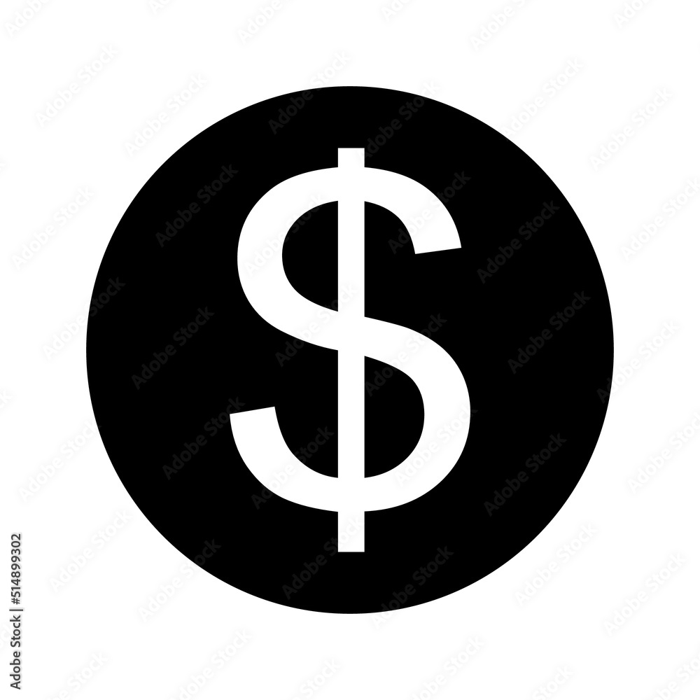 Dollar sign simple icon on white background. Vector illustration. Money cash Vector illustration, EPS10.Currency symbol vector. Dollar sign simple icon on white background. Vector illustration. Money cash Vector illustration, EPS10.Currency symbol vector.