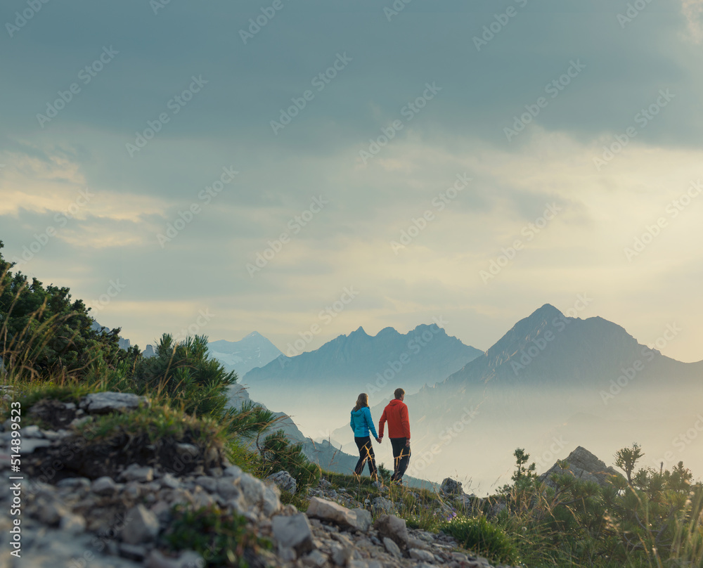 couple hiking