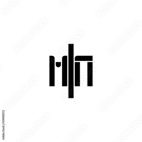 MN geometric bold concept logo initial concept with high quality logo design