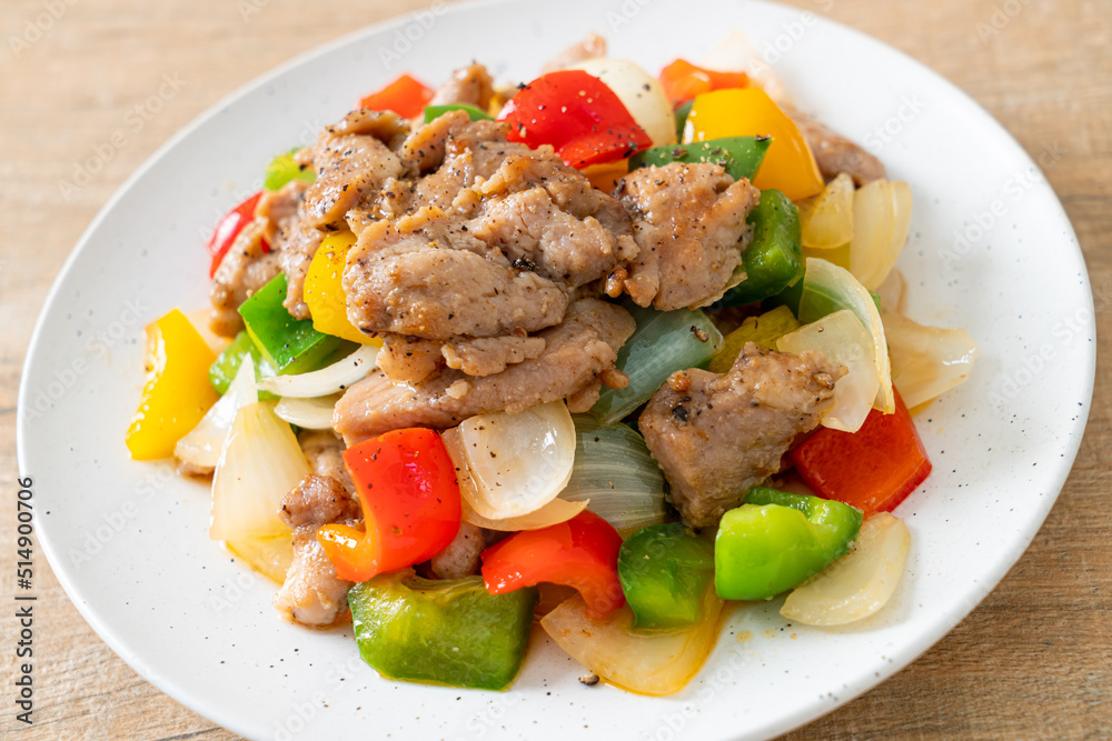 Stir Fried Pork with Black Pepper