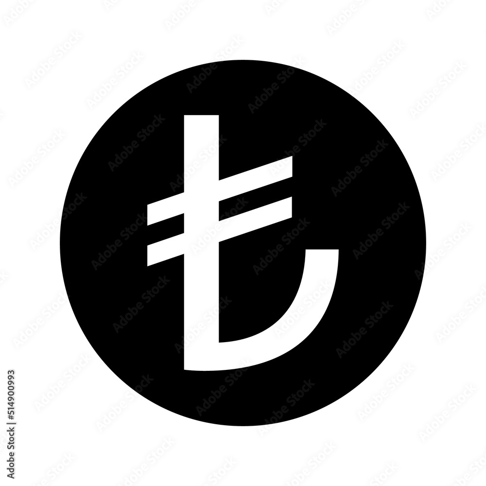 Turkish Lira sign simple icon on white background. Vector illustration. Money cash Vector illustration, EPS10.Currency symbol vector.