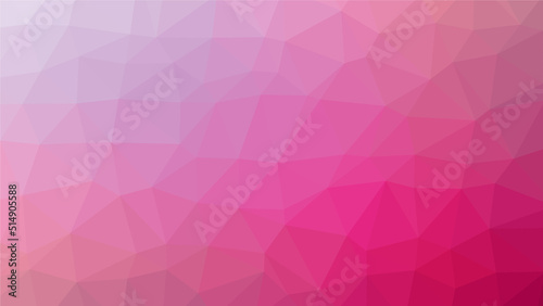 Pink polygon pattern. Low poly design
