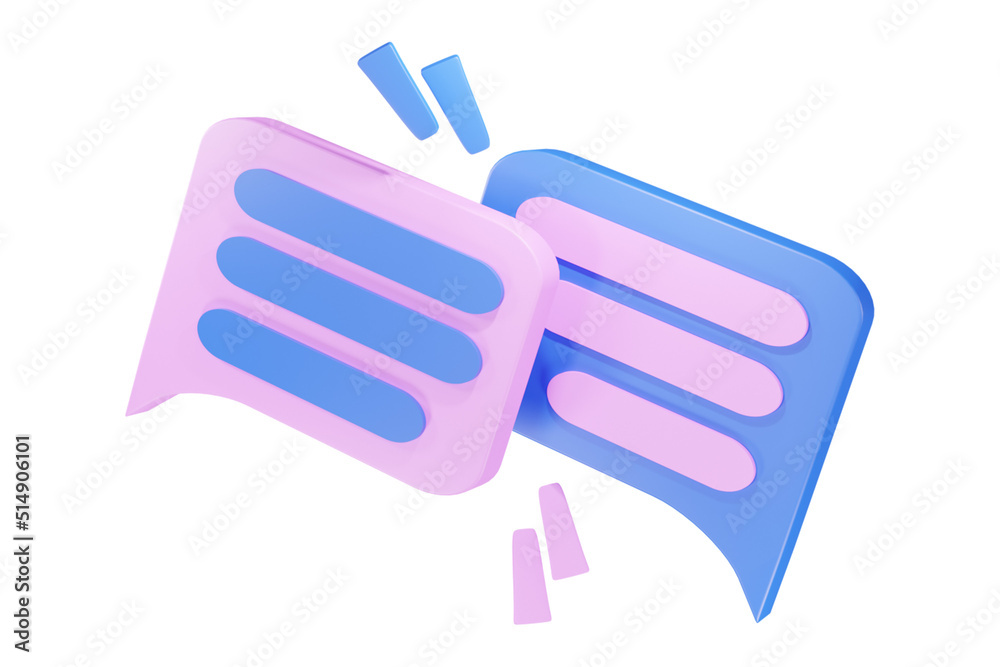 3d icon bubble chat illustration 3d icon bubble chat illustration