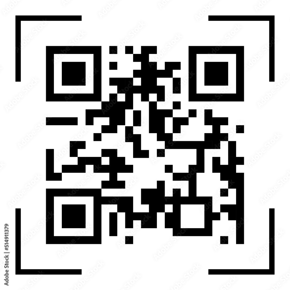 qr code vector for website symbol icon presentation