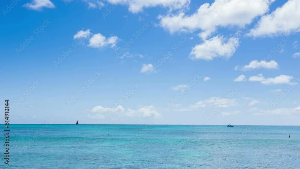 Time lapse of clouds moving over the sea Time lapse of clouds moving over the sea