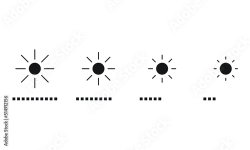 brightness handphone vector for website symbol icon presentation