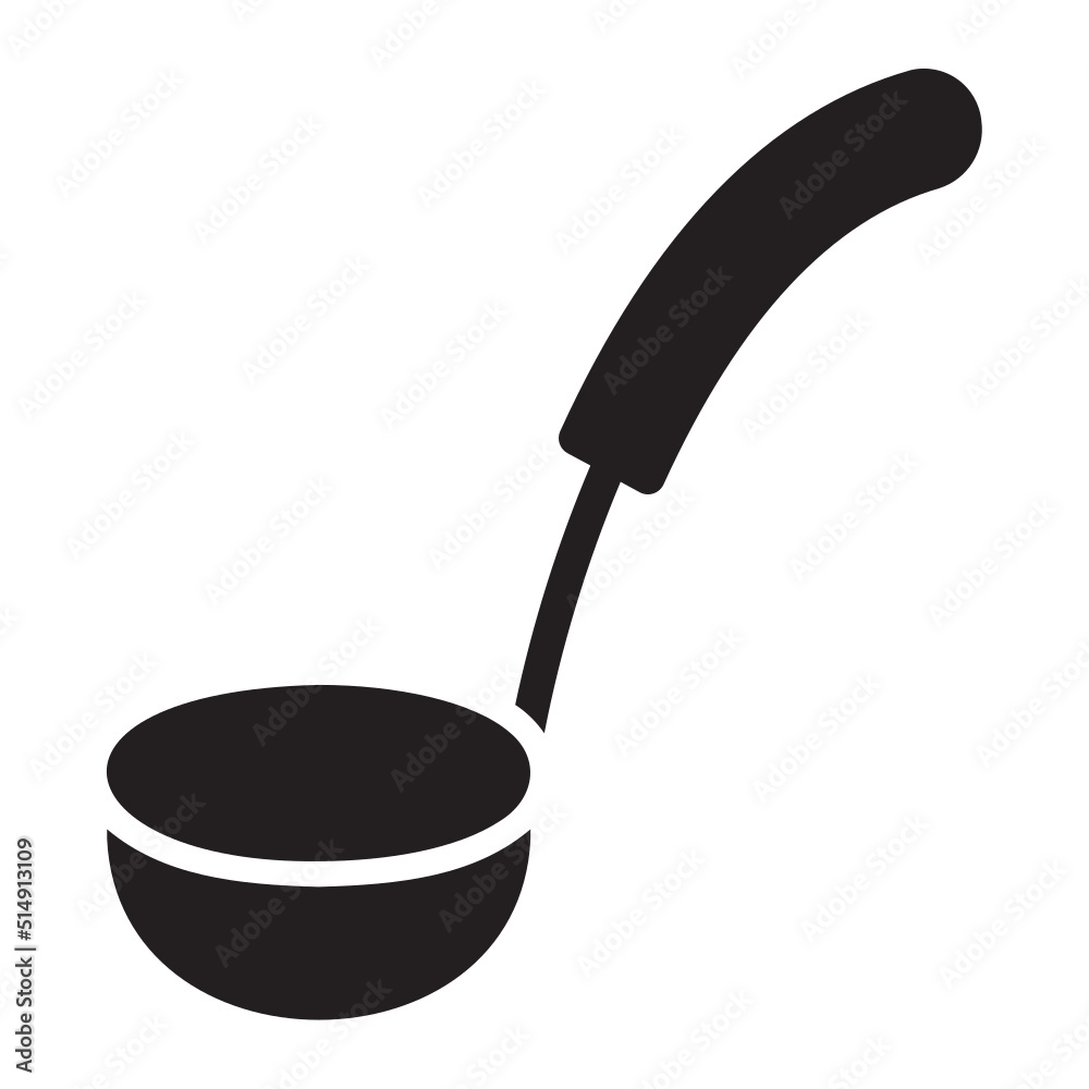 Ladle glyph icon Ladle glyph icon