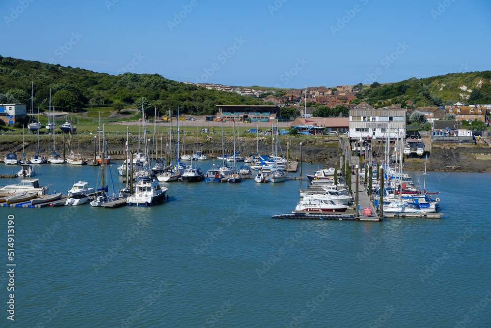 Boats and yachts in harbour, Newhaven, East Susssex