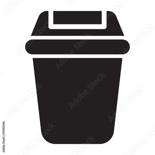 Recycle Bin glyph icon