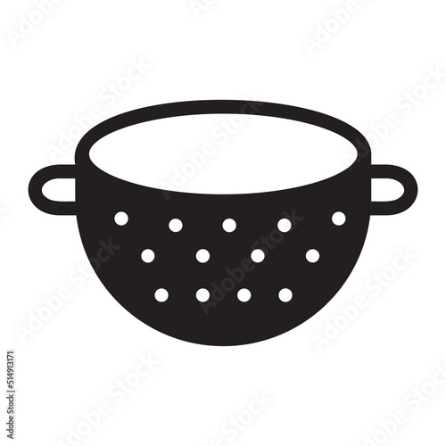 Strainer glyph icon