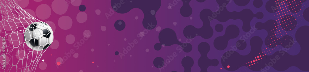 Obraz premium BANNIÈRE COLORÉE POUR FOOTBALL