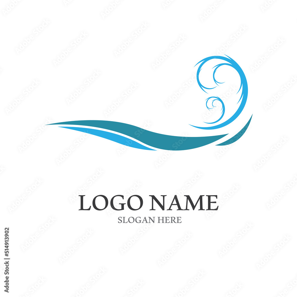 Water wave icon vector Water wave icon vector
