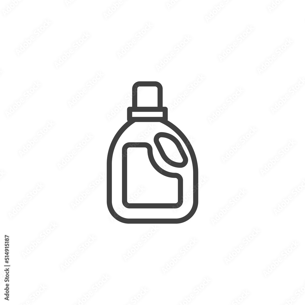 Detergent bottle line icon Detergent bottle line icon