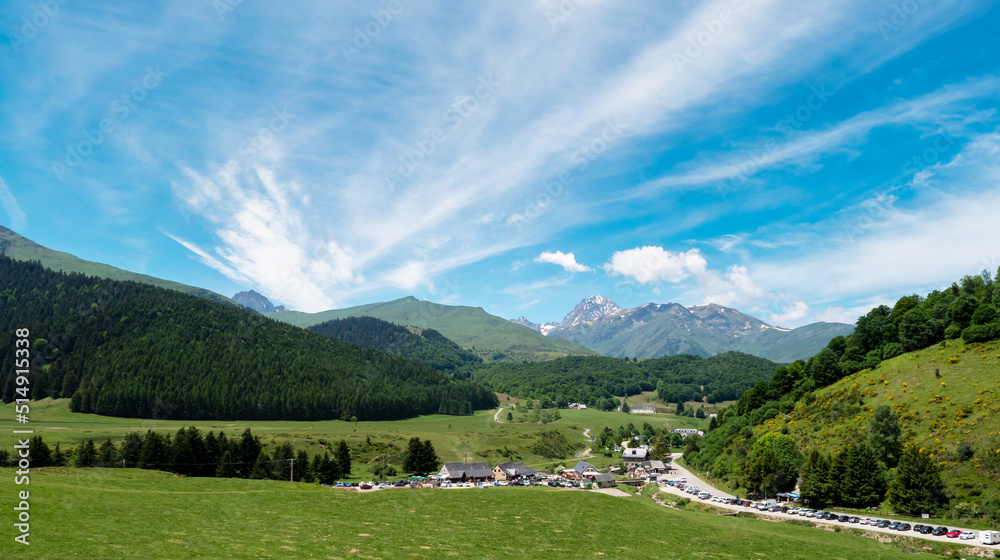 Payolle and Pic du Midi de Bigorre in the french Pyrenees