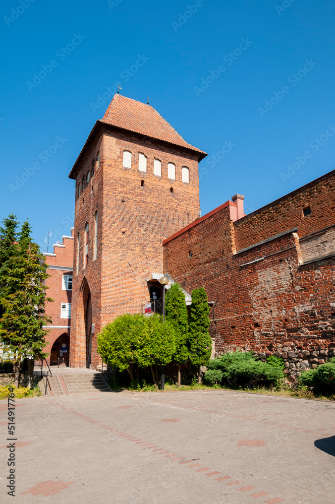 Gothic gate Kwidzyńska in Prabuty