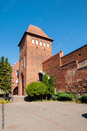 Gothic gate Kwidzyńska in Prabuty