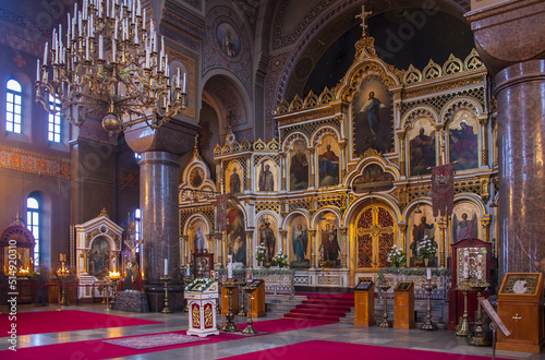 Interior of the Uspenski Orthodox Cathedral in Helsinki © Lindasky76