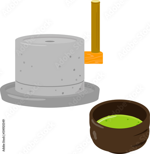 茶臼と抹茶