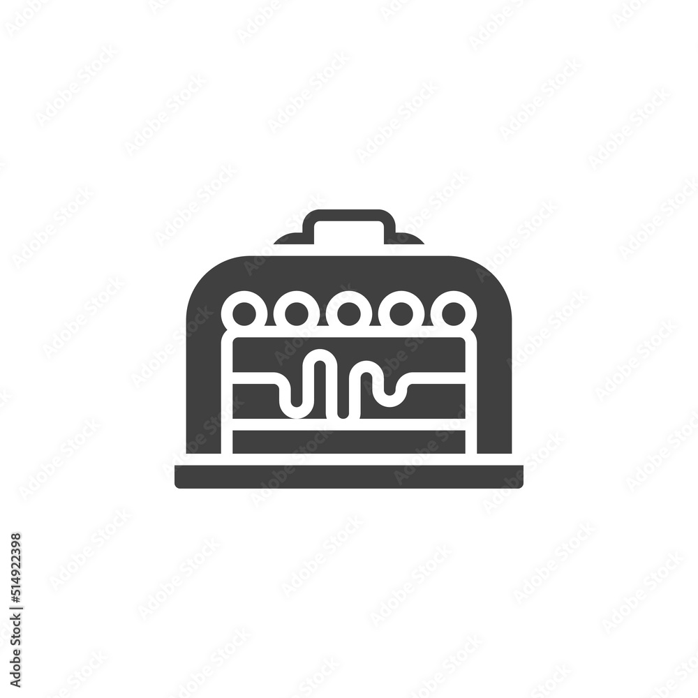 Cake packaging vector icon Cake packaging vector icon