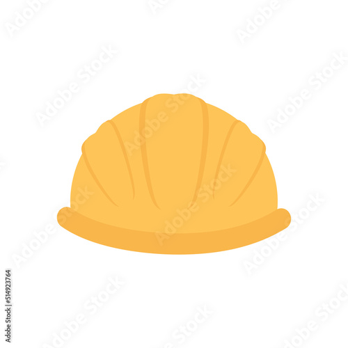 cartoon construction helmet isolated on white background