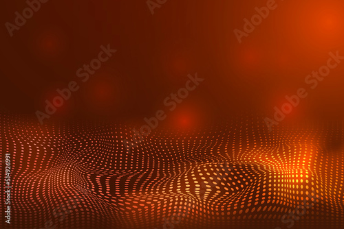 Technology Background Orange color