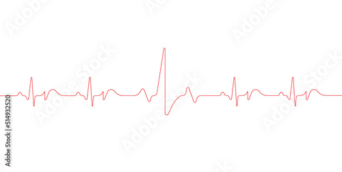 Electrocardiogram. Heart beat. Medical healthcare symbol