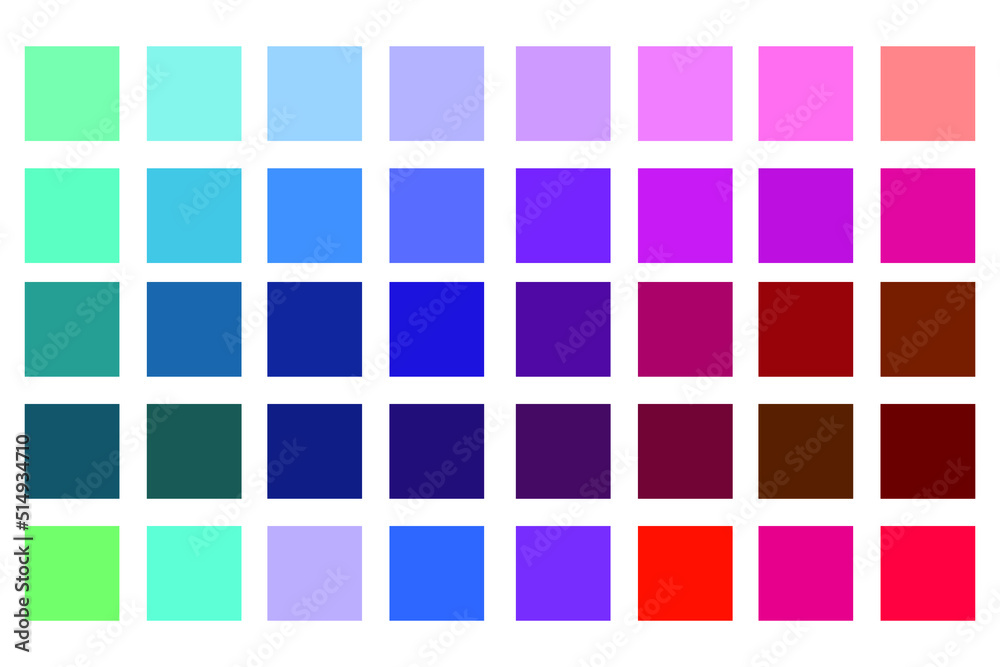 Color guide palette An example of a color palette vector.Color palette