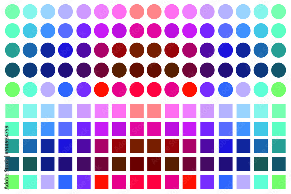 Color guide palette An example of a color palette vector.Color palette