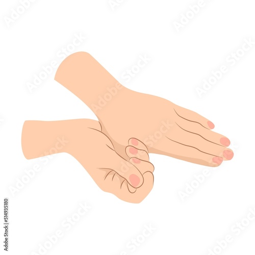 Hygiene cartoon illustration. Hands washing steps, using liquid soap, sanitizer and dry wipes. Healthy life, medical disinfection, healthcare concept