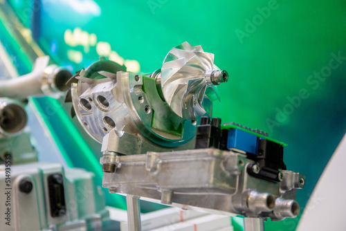 Cut Model of E-Charger (Electrical Turbocharger)