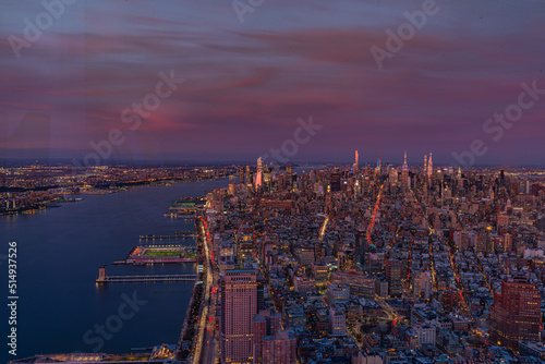 Nueva york, vista desde world trade center