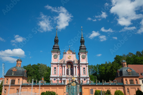 Święta Lipka, Poland - June 23, 2022 - ancient Marian Shrine in the Masurian-Warmian lands in Poland, a place of worship of Mary visited by many pilgrims.