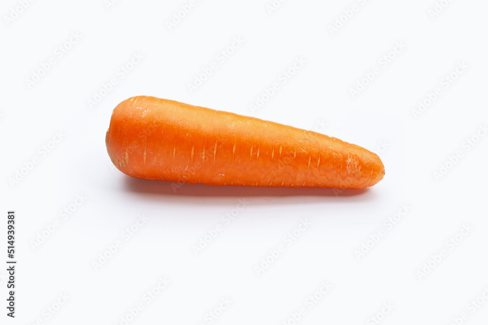Fresh carrot on white background. Fresh carrot on white background.