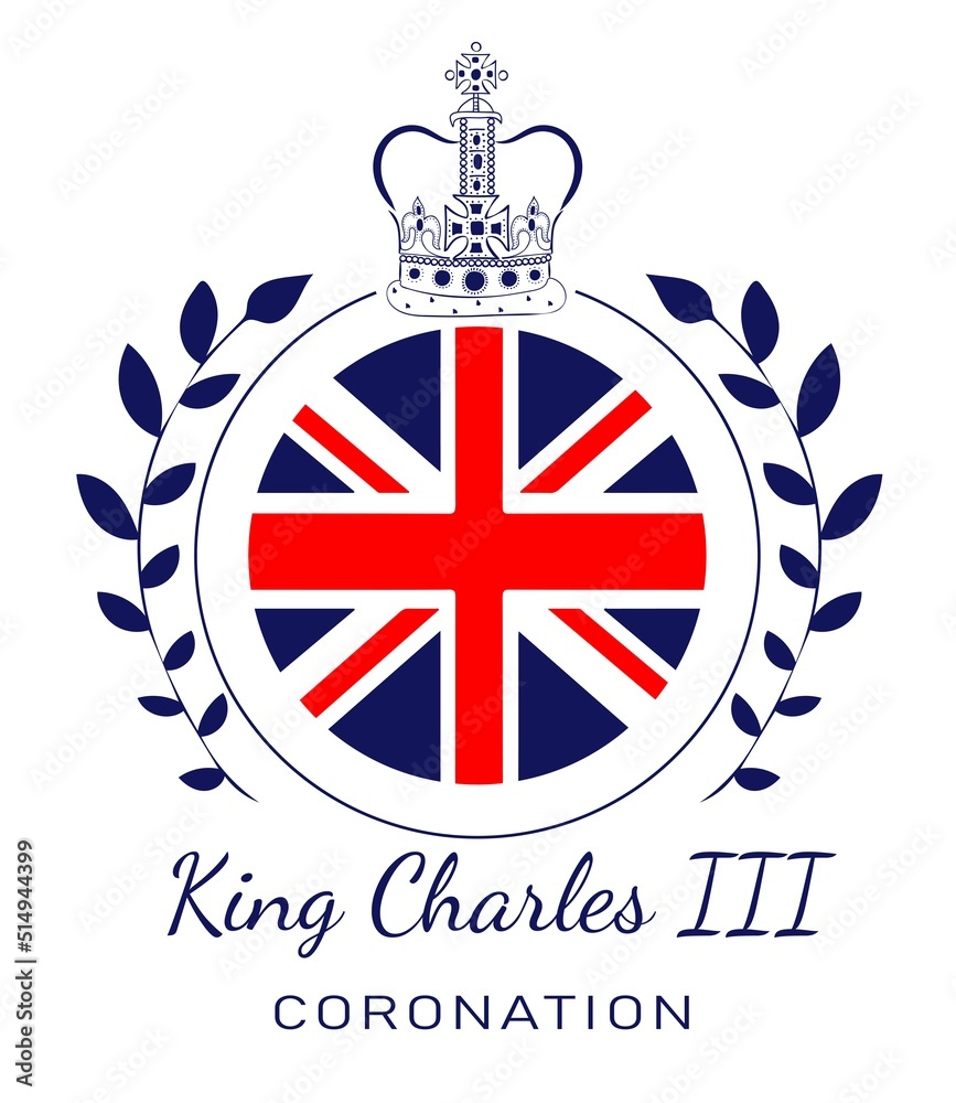 Poster Of King Charles III Coronation With British Flag Greeting poster-of-king-charles-iii-coronation-with-british-flag-greeting