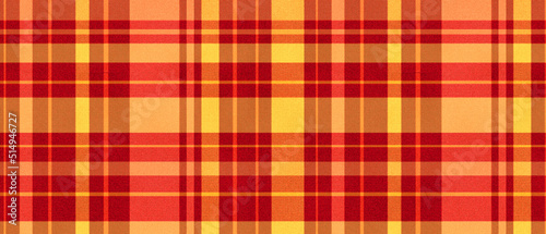 Red yellow plaid pattern in modern style and high quality knitted fabric