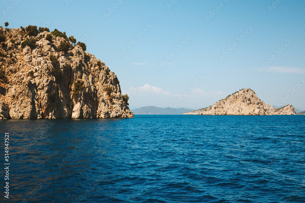 Islands in Aegean sea landscape explore Turkey nature destinations beautiful travel scenery summer season